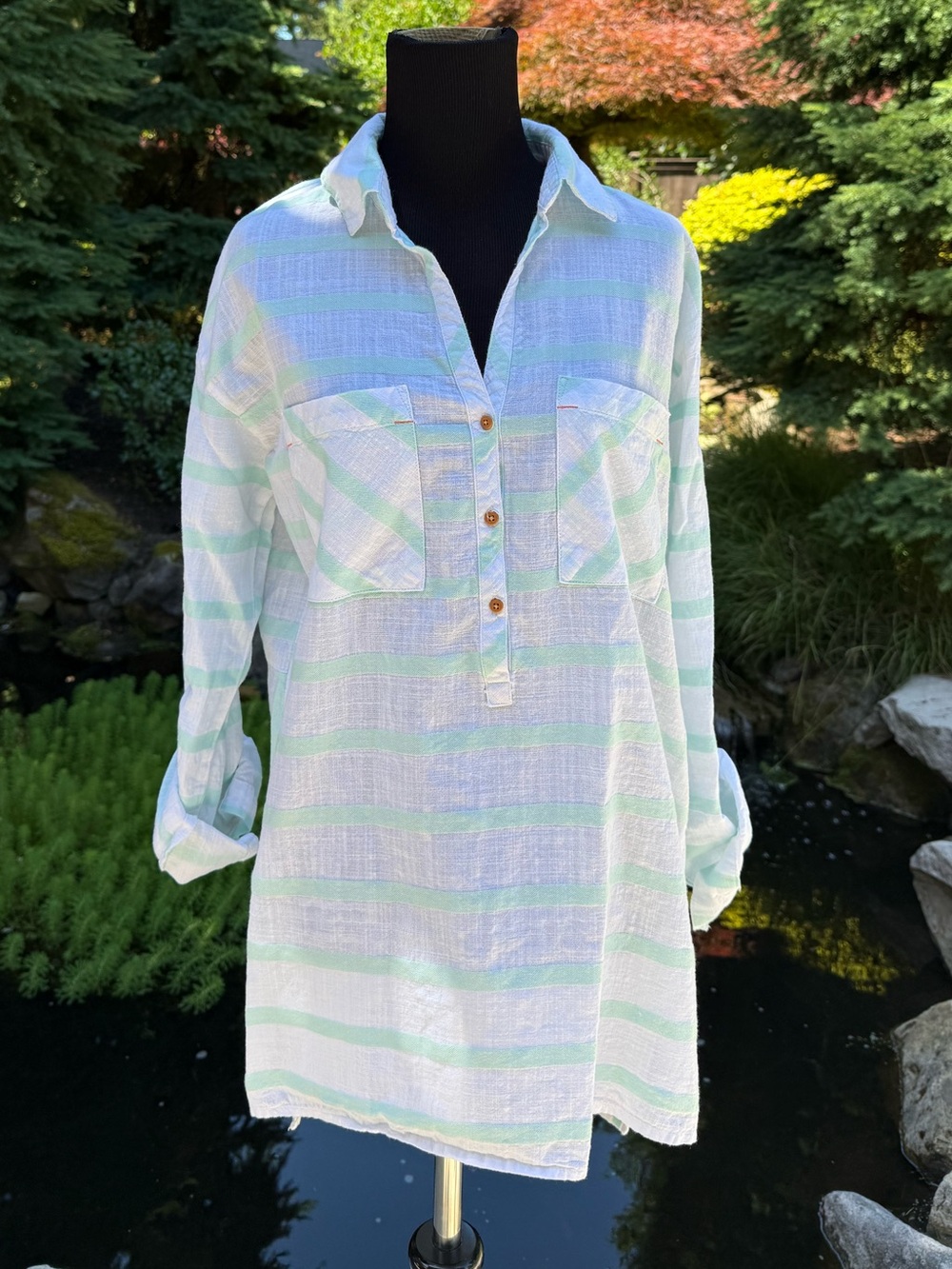 Women’s Tribal Striped Shirt SZ S